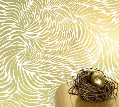 product image of Plume Wallpaper in Rich Gold design by Jill Malek 552