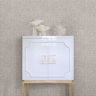 product image for Poise Linen Wallpaper in Grey from the Celadon Collection by Brewster Home Fashions 91