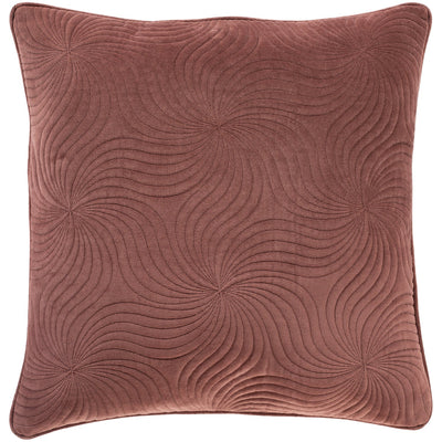 product image of Quilted Cotton Velvet QCV-009 Pillow in Burgundy by Surya 588