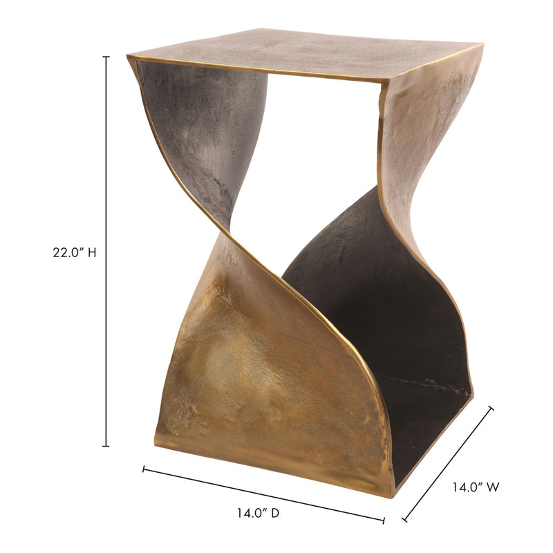 media image for Twist Accent Table Brass 6 251