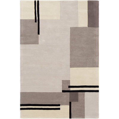 product image of Queens QUN-2304 Hand Tufted Rug in Cream & Medium Grey by Surya 564