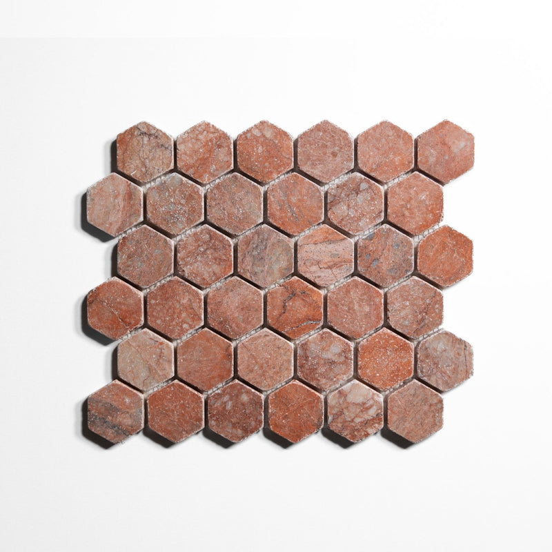 media image for 2 Inch Hexagon Mosaic Tile Sample 224