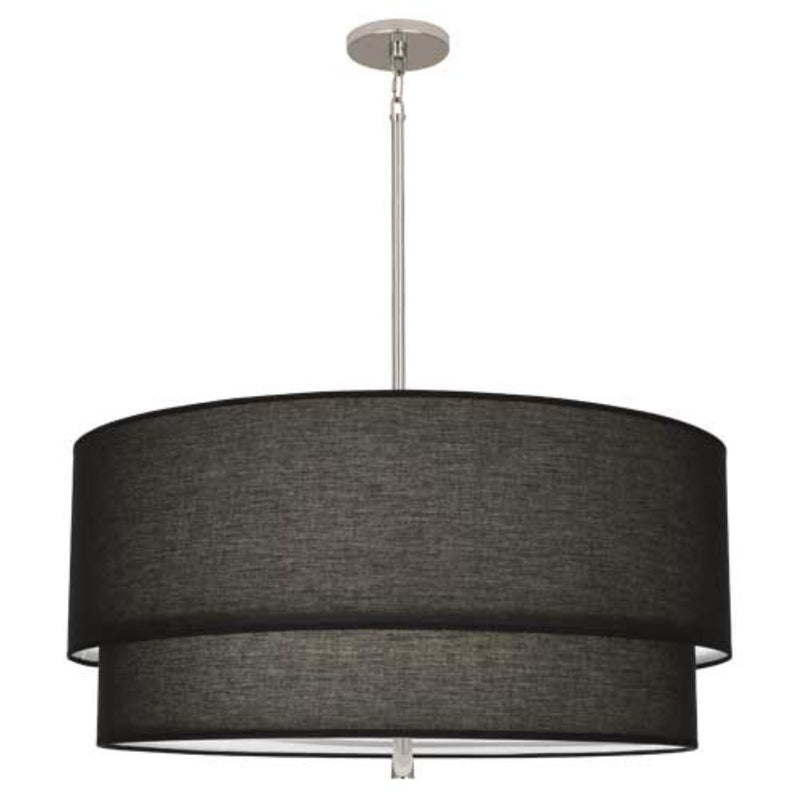 media image for decker polished nickel pendant by robert abbey ra aw142 21 281