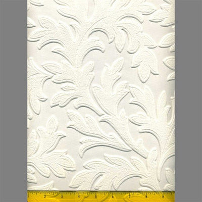 product image of Anaglypta Premium Textured Vinyl High Leaf Floral Paintable Wallpaper by Burke Decor 515