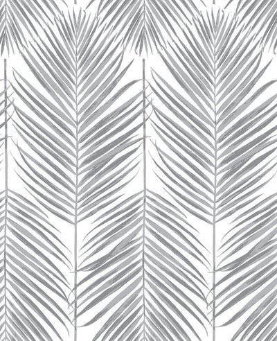 product image of Palm Caribbean Peel & Stick Wallpaper in Grey  589