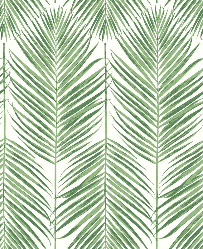 media image for Palm Caribbean Peel & Stick Wallpaper in Green 248