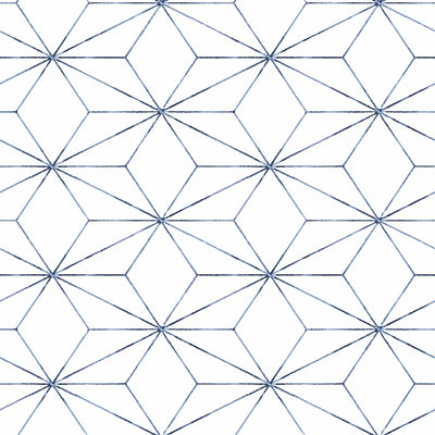 product image for Geo Blockstar Peel & Stick Wallpaper in Blue by York Wallcoverings 72