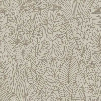 product image for Tropical Leaves Sketch Peel & Stick Wallpaper in Taupe by York Wallcoverings 82