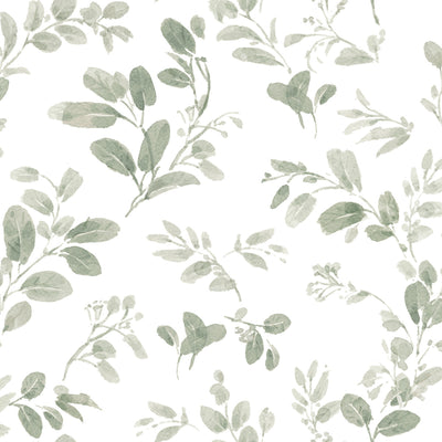 product image for Dancing Leaves Peel & Stick Wallpaper in Green by York Wallcoverings 83