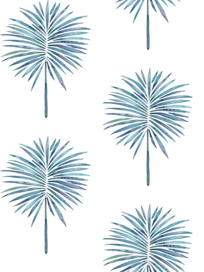 product image of Cat Coquillette Fun Fronds Peel & Stick Wallpaper in Blue by York Wallcoverings 517