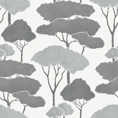 product image of Umbrella Pines Grey Peel & Stick Wallpaper by RoomMates for York Wallcoverings 584