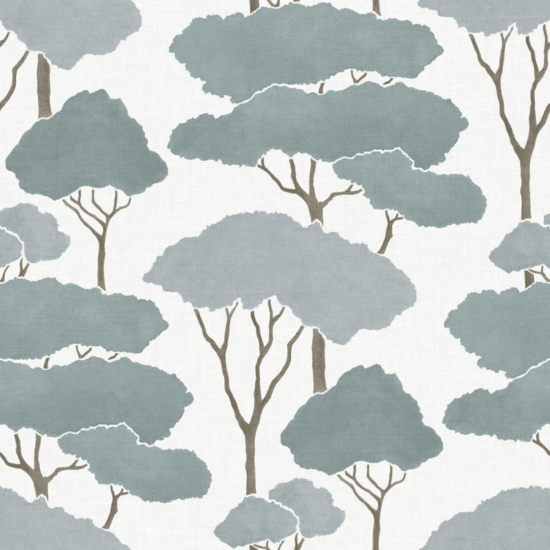 media image for Umbrella Pines Blue Peel & Stick Wallpaper by RoomMates for York Wallcoverings 240