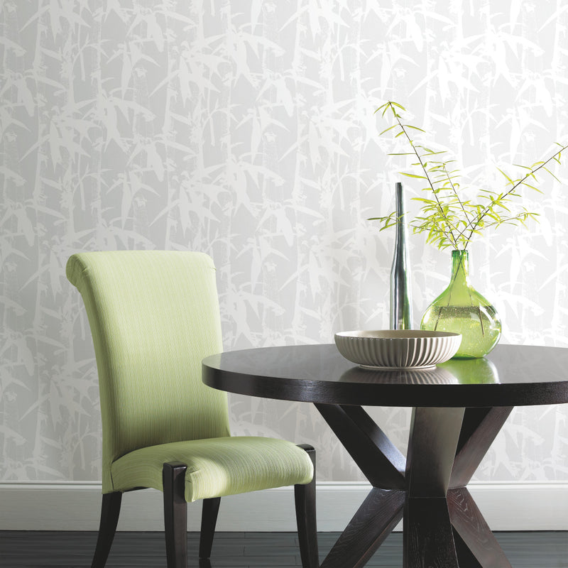 media image for Modern Bamboo Grey Peel & Stick Wallpaper by RoomMates for York Wallcoverings 249