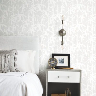 product image for Modern Bamboo Grey Peel & Stick Wallpaper by RoomMates for York Wallcoverings 44