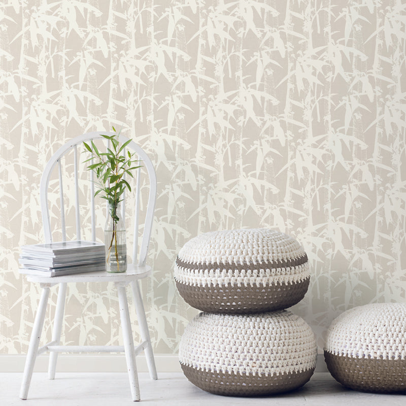 media image for Modern Bamboo Tan Peel & Stick Wallpaper by RoomMates for York Wallcoverings 221