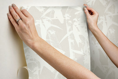 product image for Modern Bamboo Tan Peel & Stick Wallpaper by RoomMates for York Wallcoverings 30