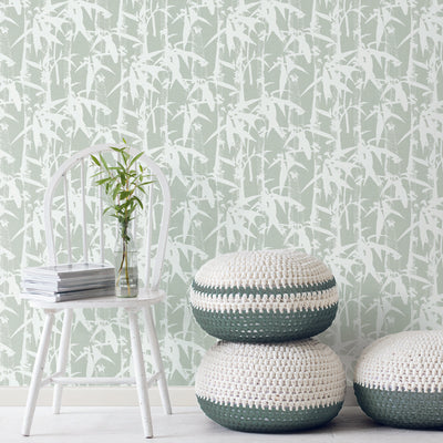 product image for Modern Bamboo Green Peel & Stick Wallpaper by RoomMates for York Wallcoverings 45