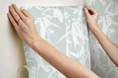 product image for Modern Bamboo Green Peel & Stick Wallpaper by RoomMates for York Wallcoverings 92