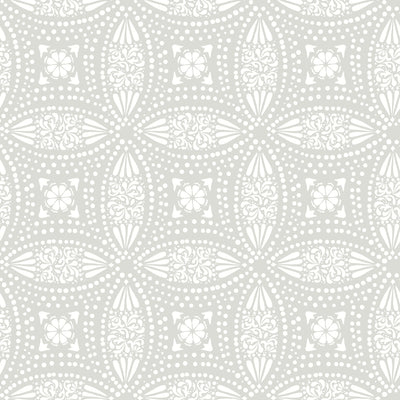 product image of Overlapping Medallions Grey Peel & Stick Wallpaper by RoomMates for York Wallcoverings 515