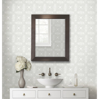 product image for Overlapping Medallions Grey Peel & Stick Wallpaper by RoomMates for York Wallcoverings 86