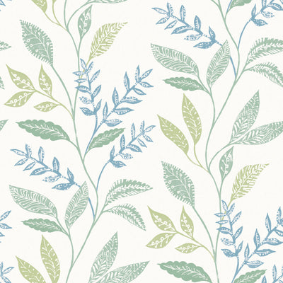 product image of sample cottage vine green peel and stick wallpaper by roommates for york wallcoverings 1 570