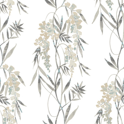 product image for Nouveaux Wisteria Taupe Peel & Stick Wallpaper by RoomMates for York Wallcoverings 28