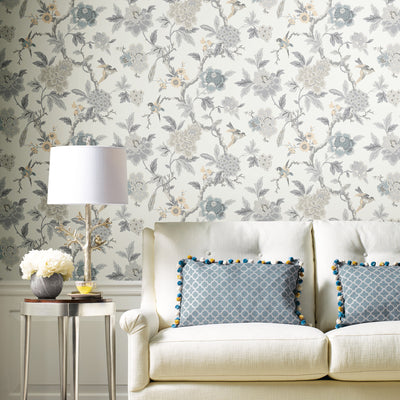 product image for Candid Moments Grey Peel & Stick Wallpaper by RoomMates for York Wallcoverings 88