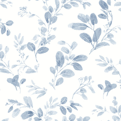 product image of Dancing Leaves Blue Peel & Stick Wallpaper by RoomMates for York Wallcoverings 564