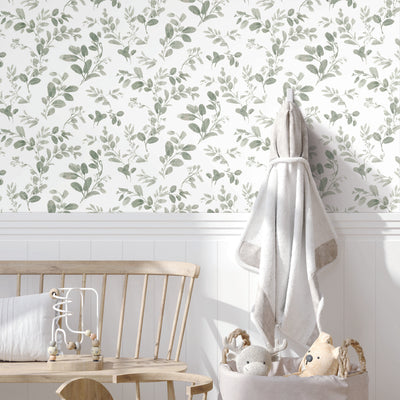 product image for Dancing Leaves Green Peel & Stick Wallpaper by RoomMates for York Wallcoverings 81