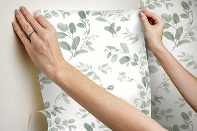 product image for Dancing Leaves Green Peel & Stick Wallpaper by RoomMates for York Wallcoverings 58