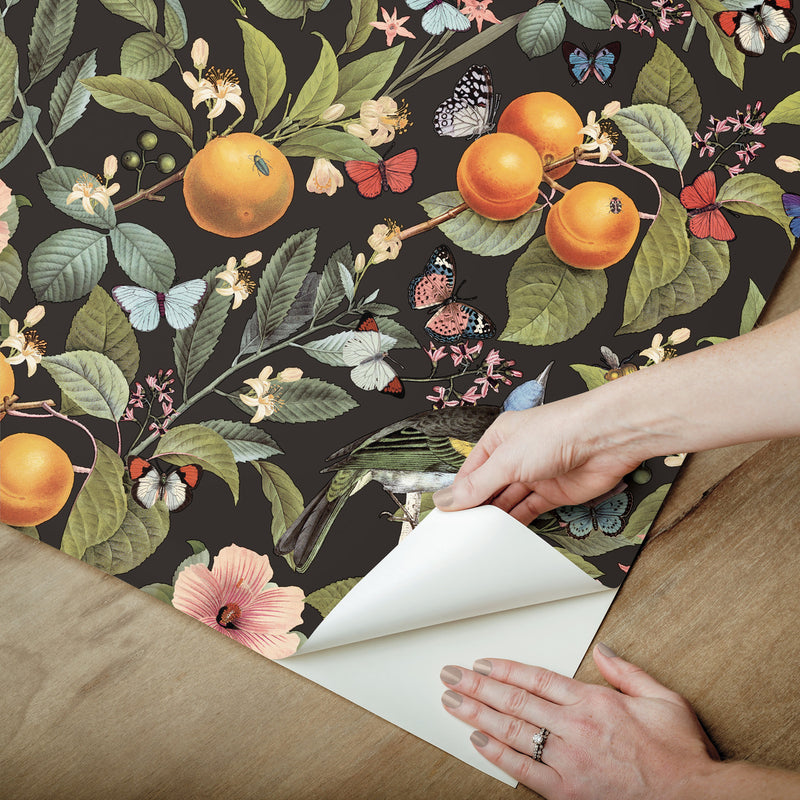 media image for Citrus Peel & Stick Wallpaper by RoomMates for York Wallcoverings 266