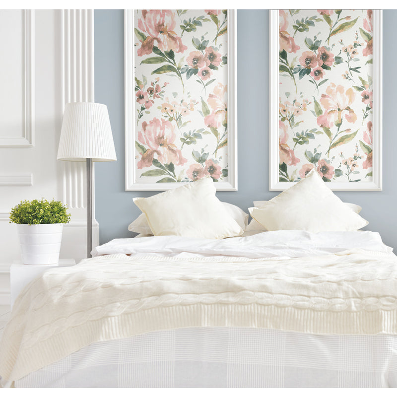 media image for Iris Pink Peel & Stick Wallpaper by RoomMates for York Wallcoverings 227