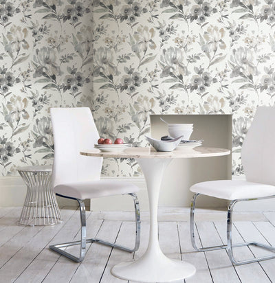 product image for Iris Grey Peel & Stick Wallpaper by RoomMates for York Wallcoverings 46