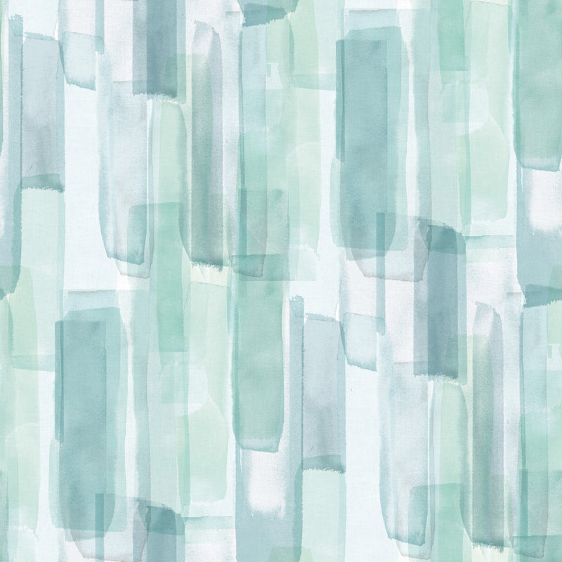 media image for Mr. Kate Watercolor Glass Peel & Stick Wallpaper in Blue by RoomMates 211