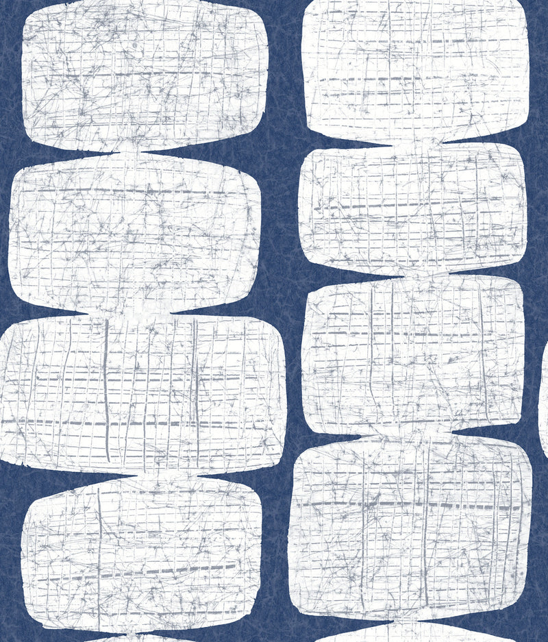 media image for Mid-Century Beads Blue Peel & Stick Wallpaper by RoomMates for York Wallcoverings 23