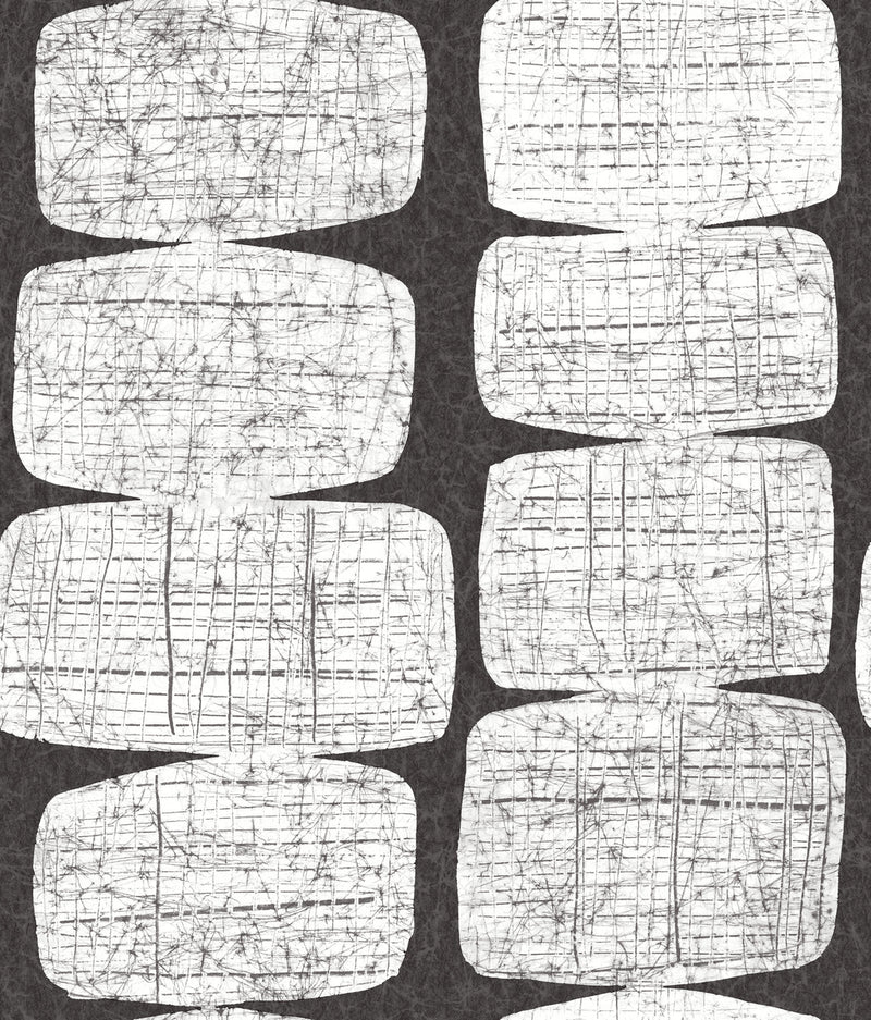 media image for Mid-Century Beads Black Peel & Stick Wallpaper by RoomMates for York Wallcoverings 276
