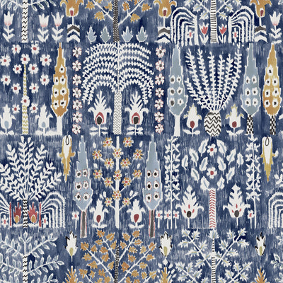 product image of Persian Ikat Blue Peel & Stick Wallpaper by RoomMates for York Wallcoverings 528