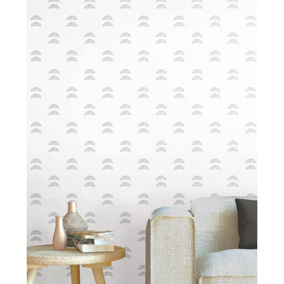 product image for Rose Lindo Half Moon Grey Peel & Stick Wallpaper by York Wallcoverings 69