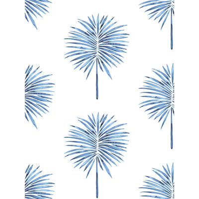 product image of Cat Coquillette Fun Fronds Electric Blue Peel & Stick Wallpaper by RoomMates for York Wallcoverings 527