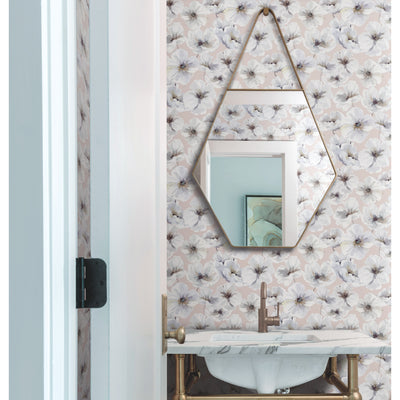 product image for Tamara Day Hawthorn Blossom Peel & Stick Wallpaper in Pink by RoomMates 59