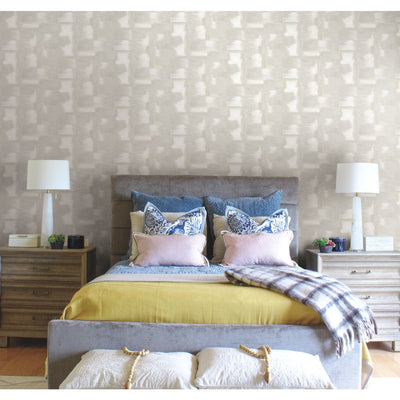 product image for Tamara Day Modern Ikat Peel & Stick Wallpaper in Gray by RoomMates 20