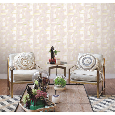 product image for Tamara Day Modern Ikat Peel & Stick Wallpaper in Pink by RoomMates 48