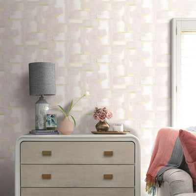 product image for Tamara Day Modern Ikat Peel & Stick Wallpaper in Pink by RoomMates 46