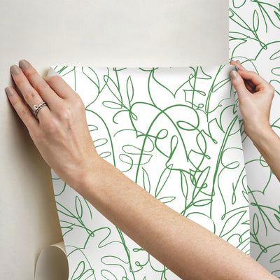 product image for Tamara Day Tropical Signature Peel & Stick Wallpaper in Green by RoomMates 5