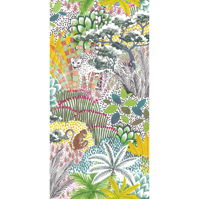 media image for Tamara Day Jungle Vibe Peel & Stick Wallpaper in Yellow by RoomMates 227