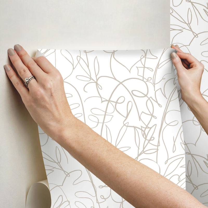 media image for Tamara Day Tropical Signature Peel & Stick Wallpaper in Natural by RoomMates 240