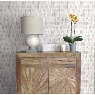 product image for Tamara Day Watercolor Fountain Peel & Stick Wallpaper in Neutral by RoomMates 4