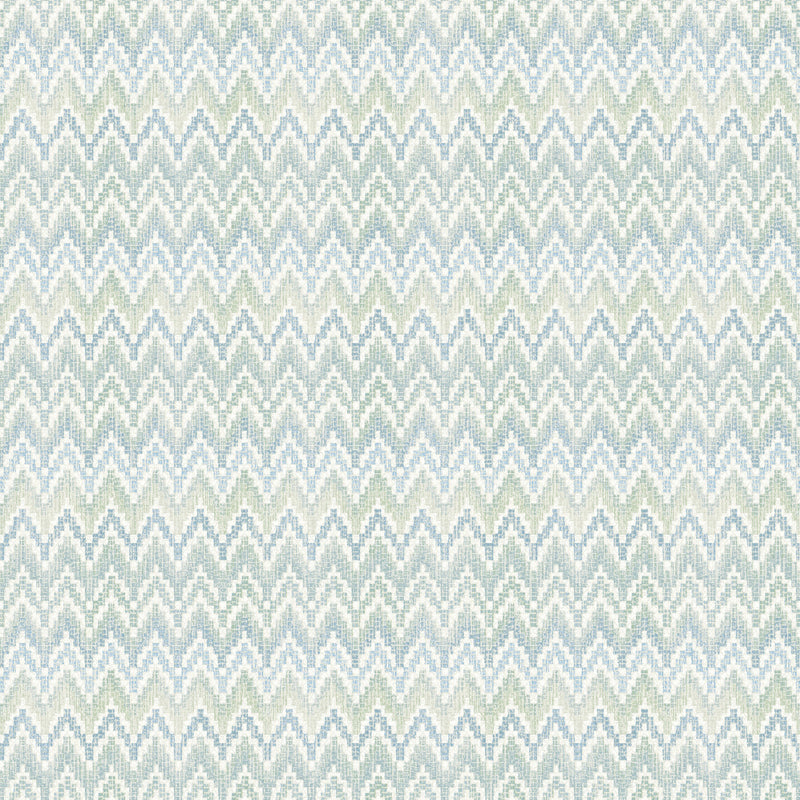 media image for Waverly Heartbeat Peel & Stick Wallpaper in Green/Blue by RoomMates 228