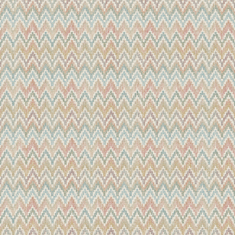 media image for Waverly Heartbeat Peel & Stick Wallpaper in Pink/Teal by RoomMates 280