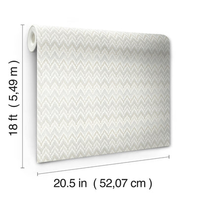 product image for Waverly Heartbeat Peel & Stick Wallpaper in Neutral by RoomMates 0